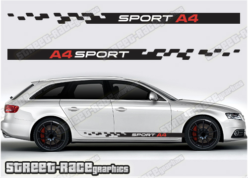 Audi A4 racing stripes 041