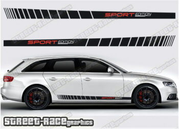 Audi A4 racing stripes 044