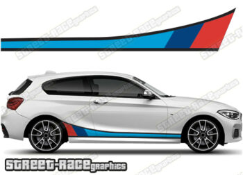 BMW 1 series printed racing stripes 002