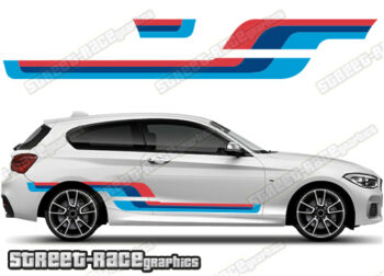 BMW 1 series printed racing stripes 007