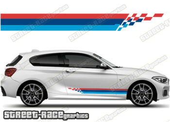 BMW 1 series printed racing stripes 011