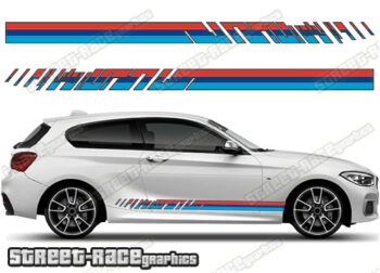 BMW 1 series printed racing stripes 012