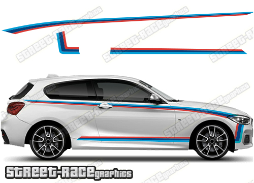 BMW 1 series printed racing stripes 014