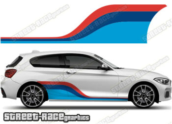 BMW 1 series printed racing stripes 016