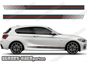 BMW 1 series printed racing stripes 017