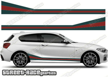 BMW 1 series printed racing stripes 018