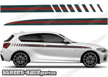 BMW 1 series printed racing stripes 020