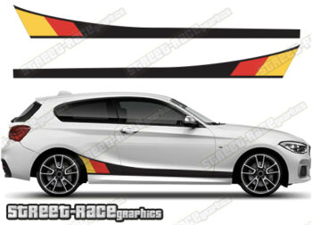 BMW 1 series printed racing stripes 022 - GERMAN FLAG