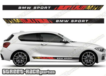 BMW 1 series printed racing stripes 031 - GERMAN FLAG