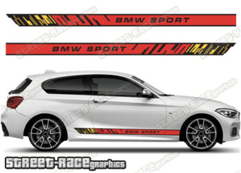 BMW 1 series printed racing stripes 033 - GERMAN FLAG