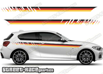 BMW 1 series printed racing stripes 034 - GERMAN FLAG