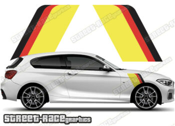 BMW 1 series printed racing stripes 038 - GERMAN FLAG