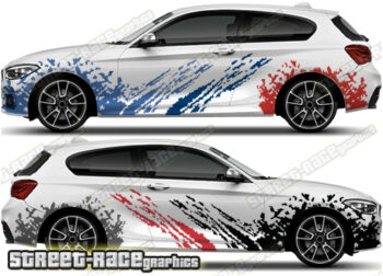 BMW 1 series rally 001 mud splatter graphics