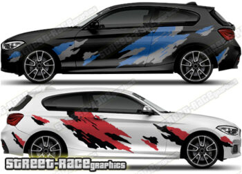 BMW 1 series rally 002 mud splatter graphics