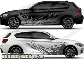 BMW 1 series rally 004 mud splatter graphics