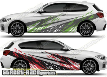 BMW 1 series rally 022 mud splatter graphics