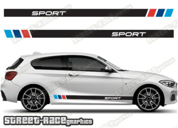 BMW 1 series racing stripes 006 M-SPORT