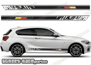BMW 1 series racing stripes 039 - German flag