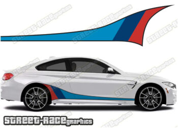 BMW 3 series printed racing stripes 001