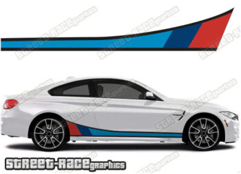 BMW 3 series printed racing stripes 002