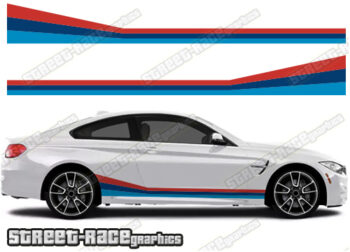 BMW 3 series printed racing stripes 003