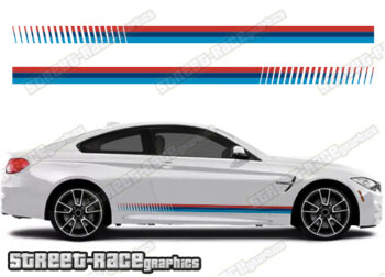 BMW 3 series printed racing stripes 004