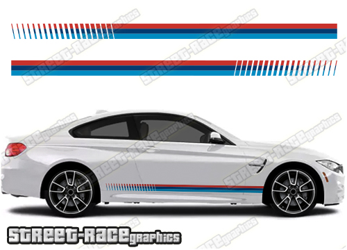 BMW 3 series printed racing stripes 004