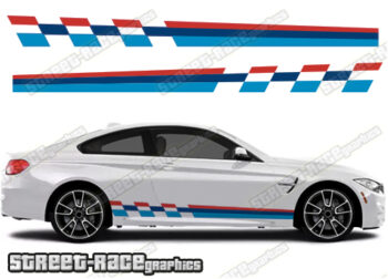 BMW 3 series printed racing stripes 005