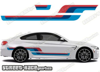 BMW 3 series printed racing stripes 007