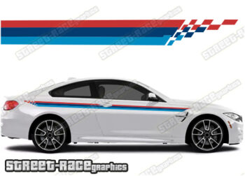 BMW 3 series printed racing stripes 008