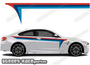 BMW 3 series printed racing stripes 009