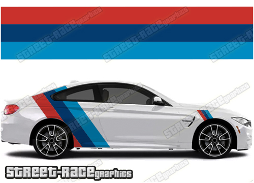 BMW 3 series printed racing stripes 010