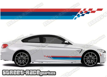 BMW 3 series printed racing stripes 011
