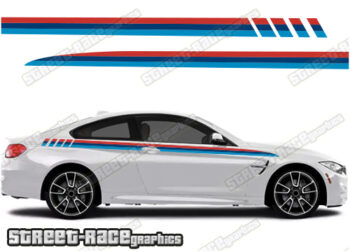 BMW 3 series printed racing stripes 013