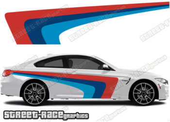 BMW 3 series printed racing stripes 015