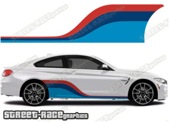 BMW 3 series printed racing stripes 016
