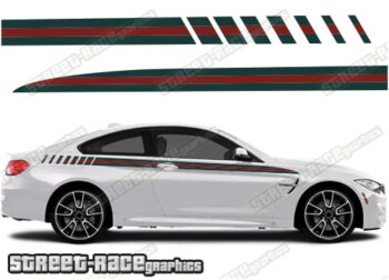 BMW 3 series printed racing stripes 020