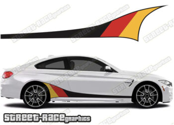 BMW 3 series printed racing stripes 021 - GERMAN FLAG