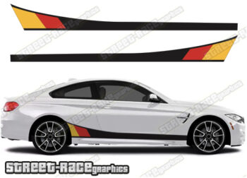 BMW 3 series printed racing stripes 022 - GERMAN FLAG