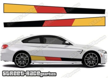 BMW 3 series printed racing stripes 030 - GERMAN FLAG