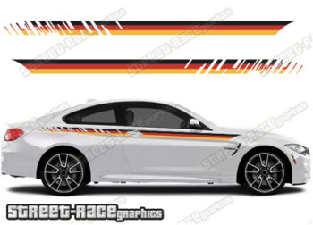 BMW 3 series printed racing stripes 034 - GERMAN FLAG