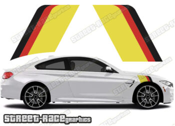 BMW 3 series printed racing stripes 038 - GERMAN FLAG