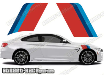 BMW 3 series printed racing stripes 039