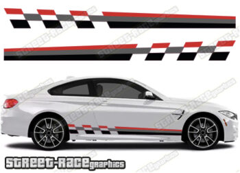 BMW 3 series printed racing stripes 041