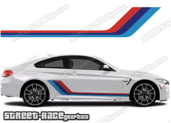 BMW 3 series printed racing stripes 043