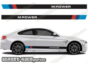BMW 3 series racing stripes 001 M-POWER