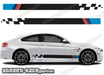 BMW 3 series racing stripes 002 M-POWER