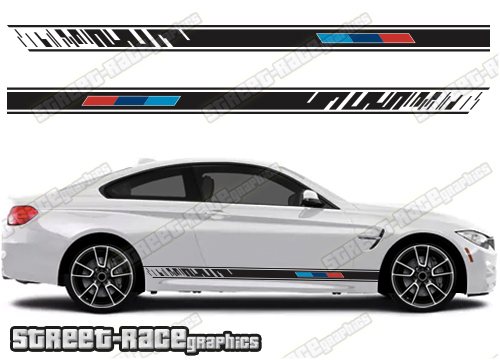 BMW 3 series racing stripes 038 M-POWER