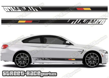 BMW 3 series racing stripes 039 - German flag