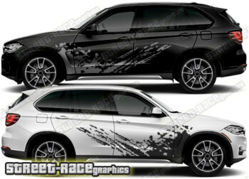 BMW X5 rally 004 mud splatter graphics